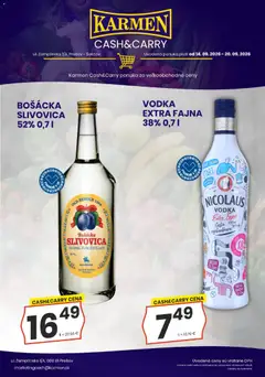 Náhľad KARMEN CBA letáku platného od 14.09.2026