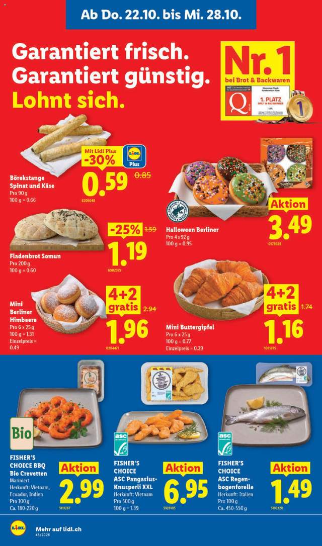 Neue Lidl Aktionen ab 22.10.