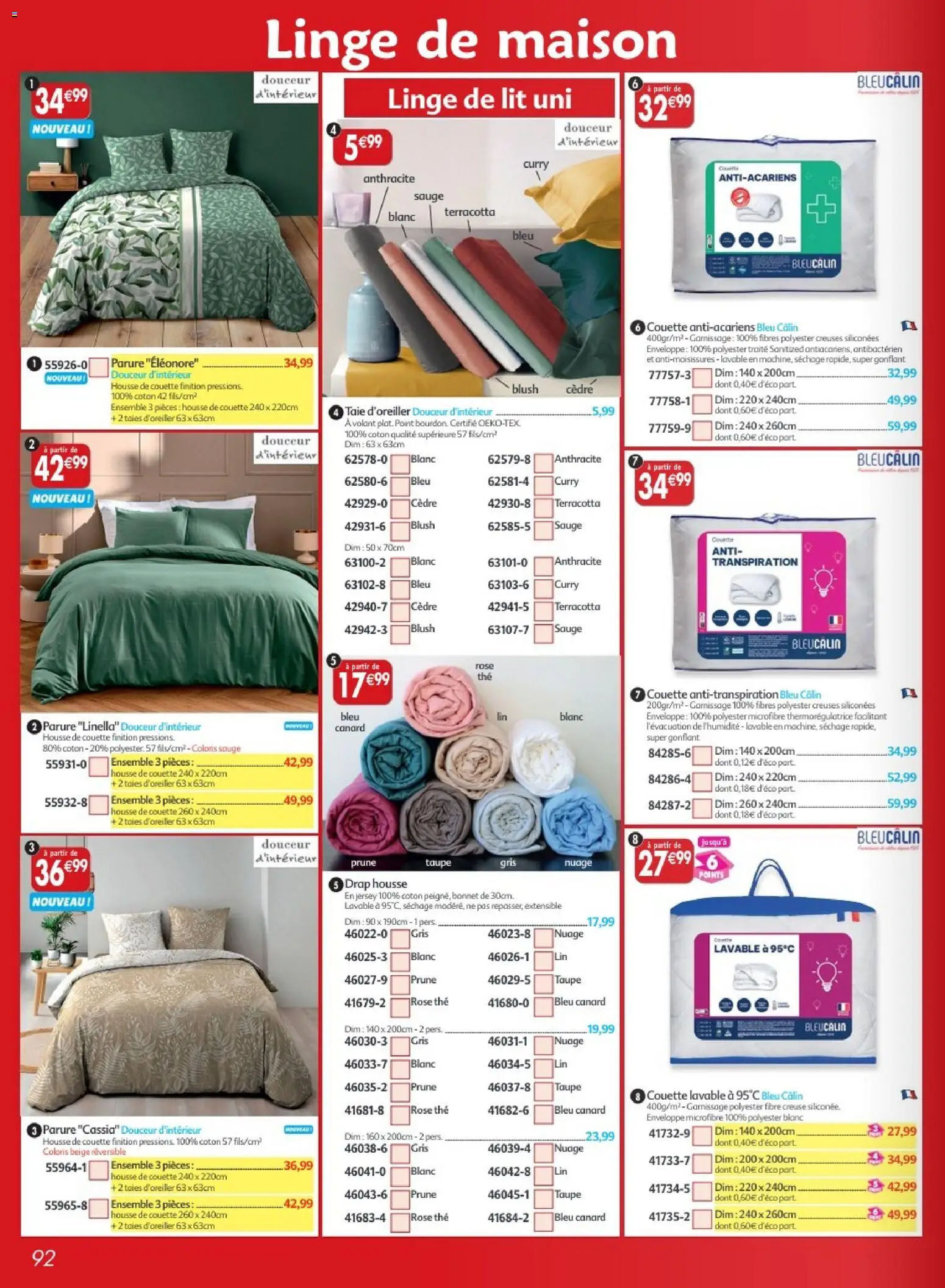 Prévisualisation de Maximo catalogue epicerie du magasin Maximo formulaire valide 24/08/2026 - Lit, Canard, Curry, Thé, Enveloppe, Linge de lit, Coton, Taie d'oreiller