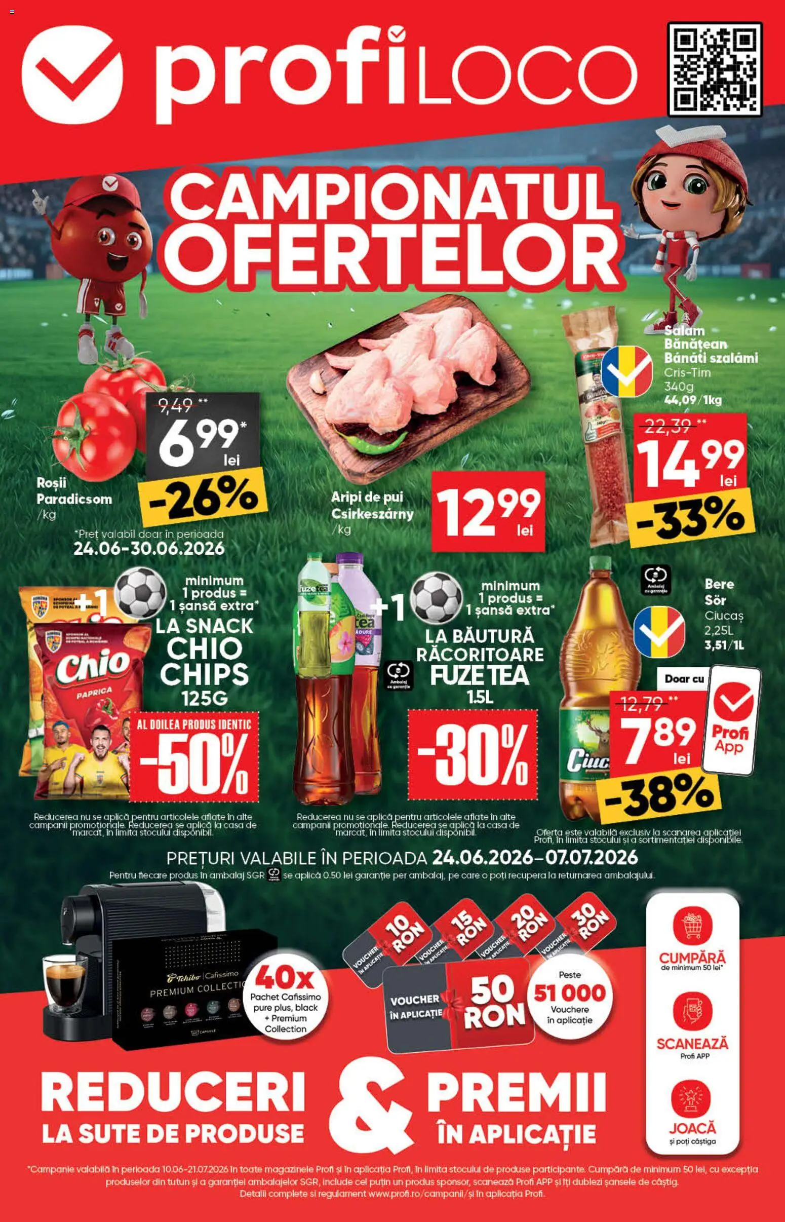 Previzualizarea de cataloage: Profi Profi Catalog Loco valabil de la 24.06.2026 - Black, Bere, Pui, Pește, Roșii, Premium, Aplică, Bautura racoritoare