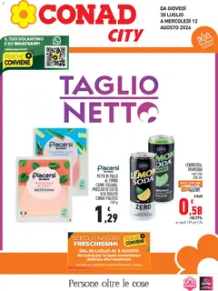 Anteprima dell'opuscolo Conad volantino City Piemonte dal negozio Conad valido da 30/07/2026