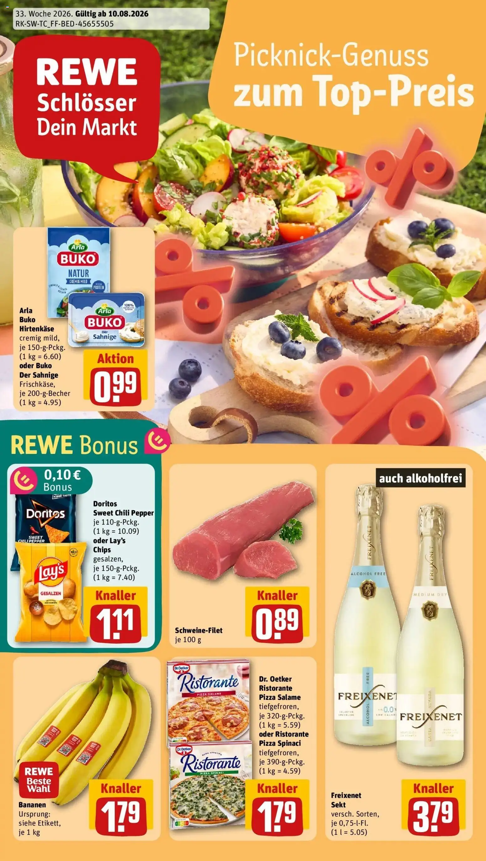 Vorschau von dem Prospekt des Geschäftes Rewe, gültig ab dem 10.08.2026