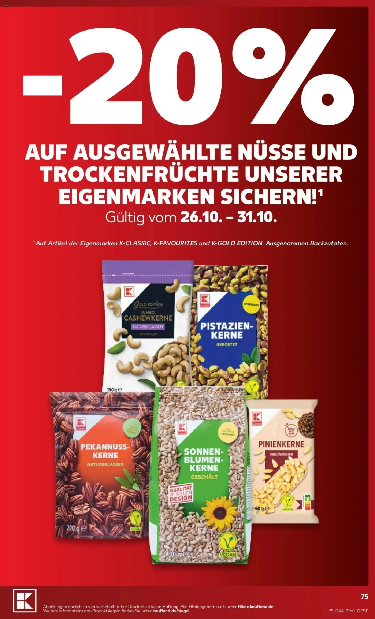 Vorschau von dem Prospekt des Geschäftes Kaufland, gültig ab dem 26.10.2026