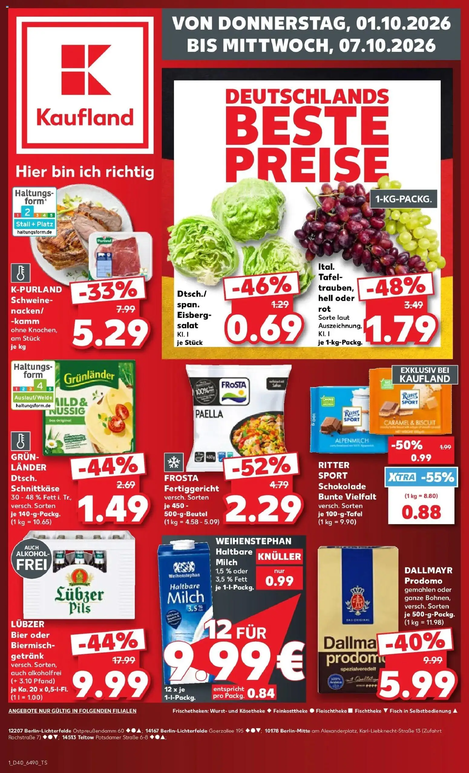 Vorschau von dem Prospekt des Geschäftes Kaufland, gültig ab dem 01.10.2026