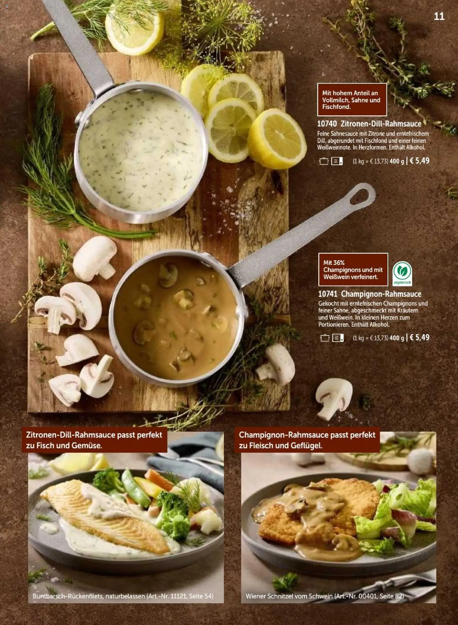 Vorschau von dem Prospekt des Geschäftes Bofrost, gültig ab dem 07.09.2026 - Schnitzel, Fisch, Fleisch, Champignons, Zitrone, Sahne, Weißwein