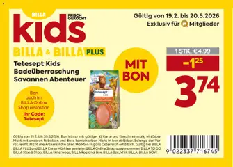 Vorschau der Angebote: Billa Billa Kids Bons gültig ab 19.02.2026