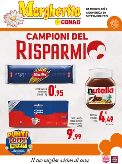 Anteprima dell'opuscolo Conad volantino Margherita Sicilia dal negozio Conad valido da 09/09/2026
