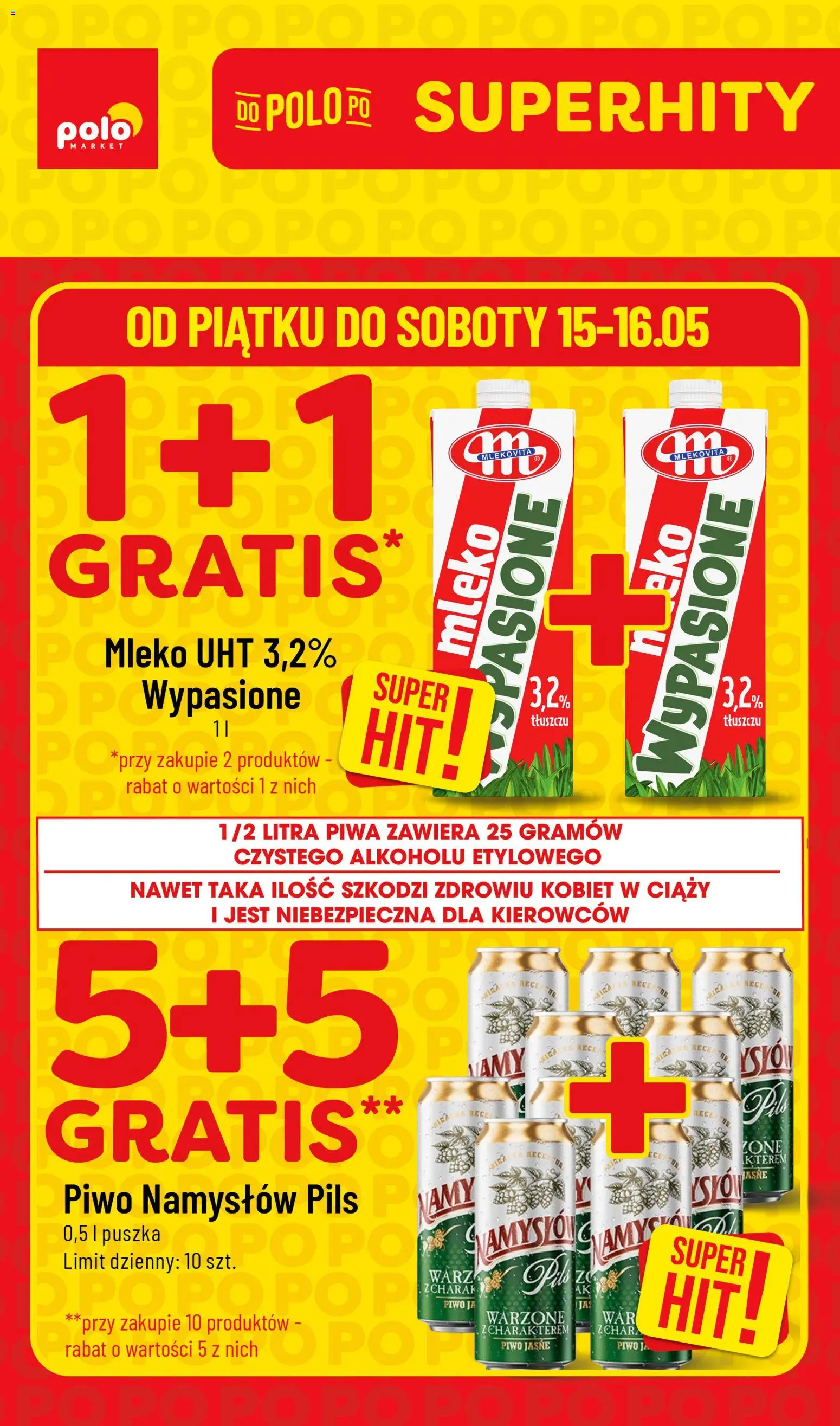 Pogląd gazetki "POLOmarket gazetka - Super Hity" ze sklepu POLOmarket ważnej od 15.05.2026