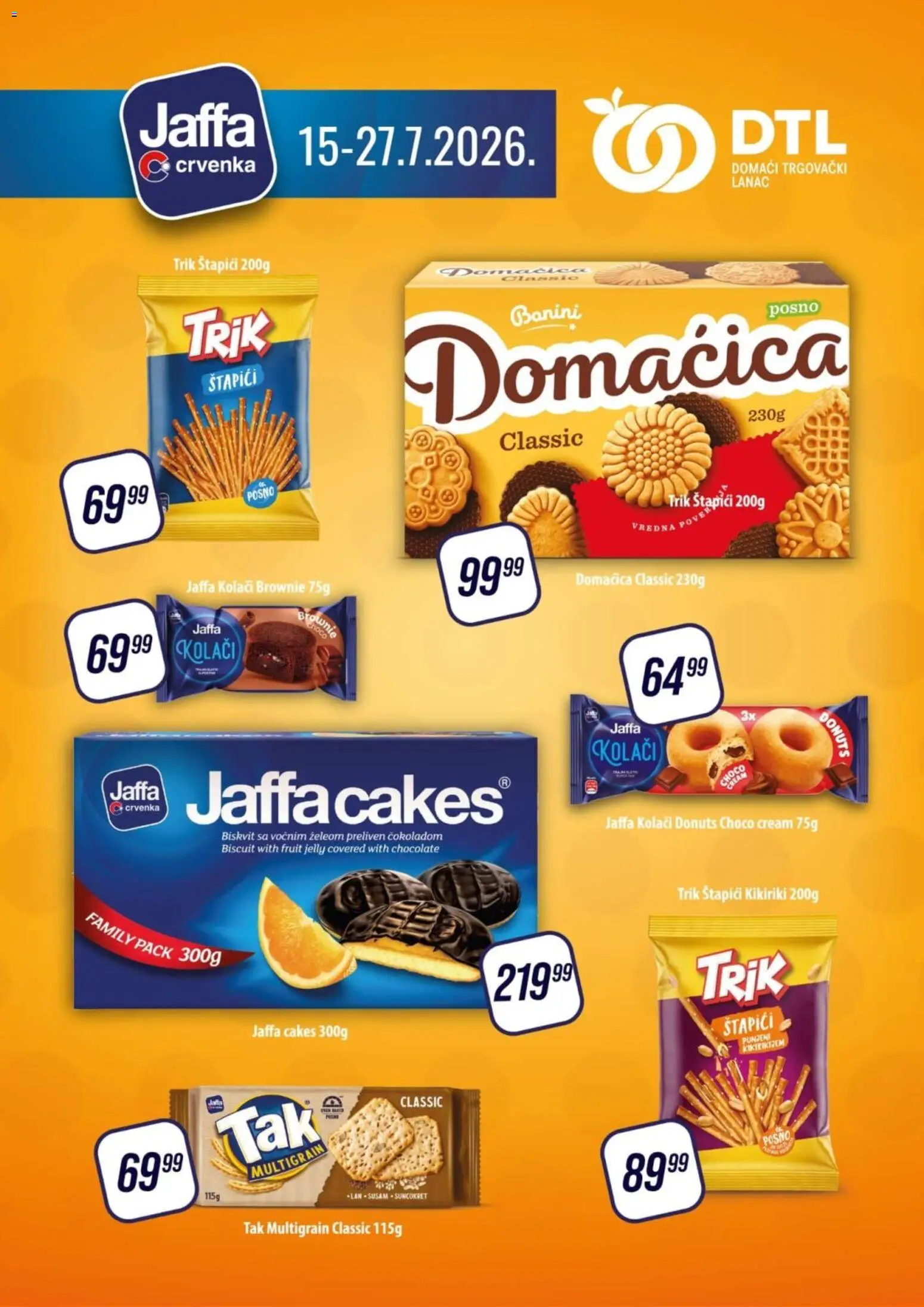 Pregled Tekijanka kataloga - važi od 15.07.2026 - Kikiriki, Brownie, Domaćica
