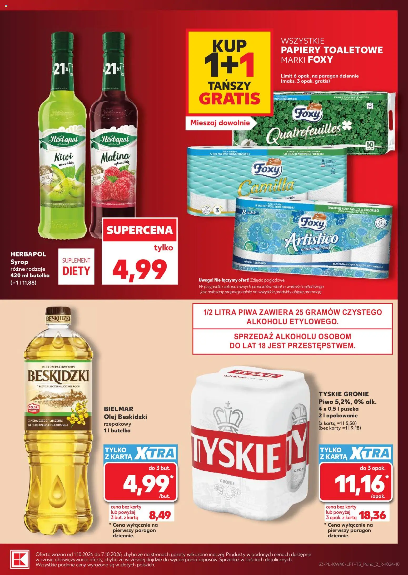 Pogląd gazetki "Kaufland gazetka" ze sklepu Kaufland ważnej od 01.10.2026