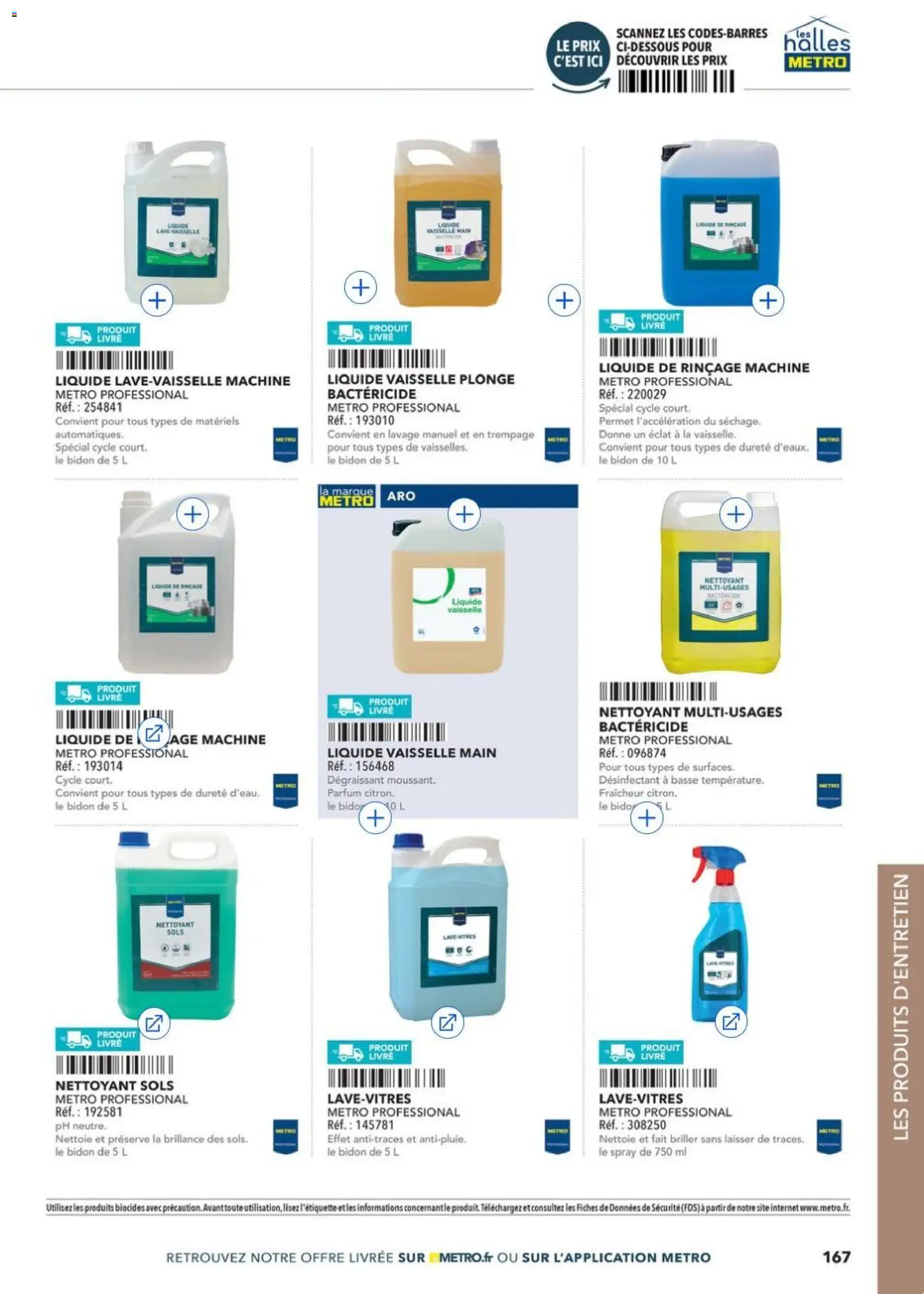 Prévisualisation de METRO - Restauration rapide du magasin METRO formulaire valide 14/04/2026 - Parfum, Livre, Vaisselle, Mètre, Liquide vaisselle, Dégraissant, Liquide de rinçage