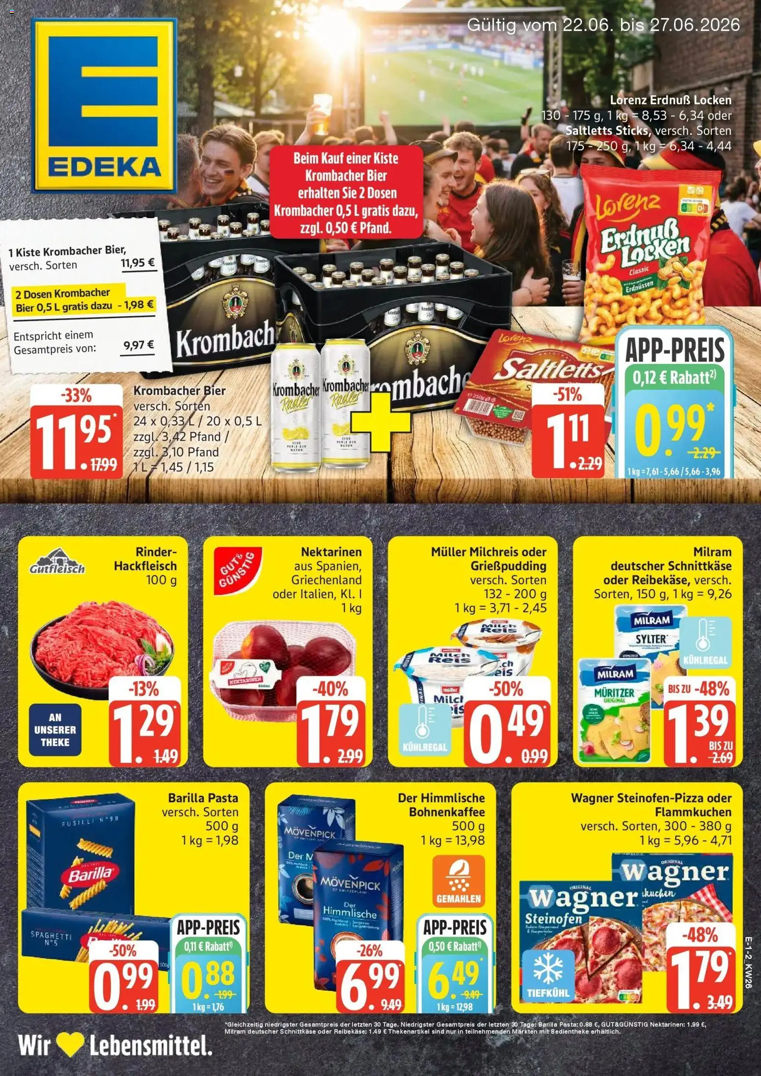 Vorschau von dem Prospekt des Geschäftes Edeka, gültig ab dem 22.06.2026