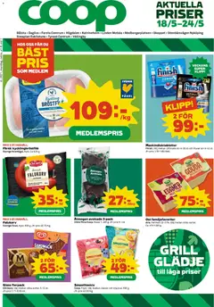 Förhandsgranska reklamblad Coop Daglivs erbjudanden från butik Coop Daglivs gäller från 18/05/2026