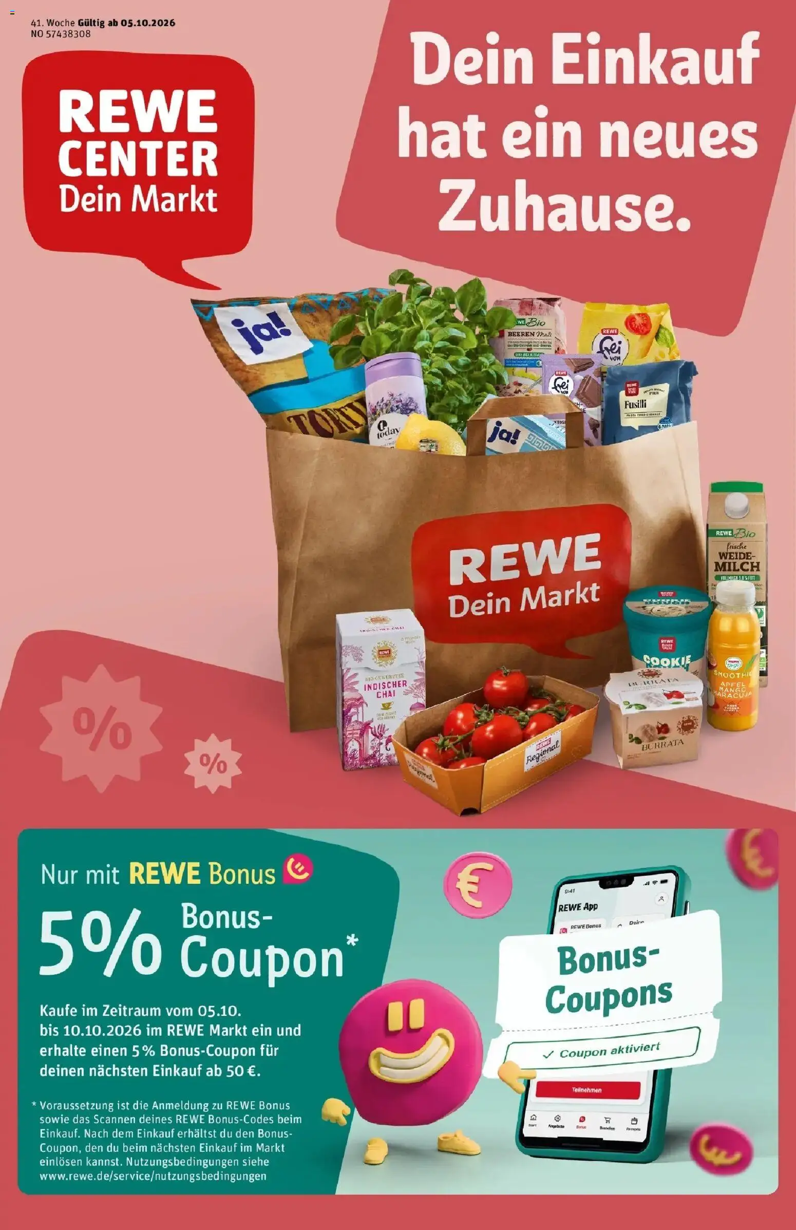 Vorschau von dem Prospekt des Geschäftes Rewe, gültig ab dem 05.10.2026