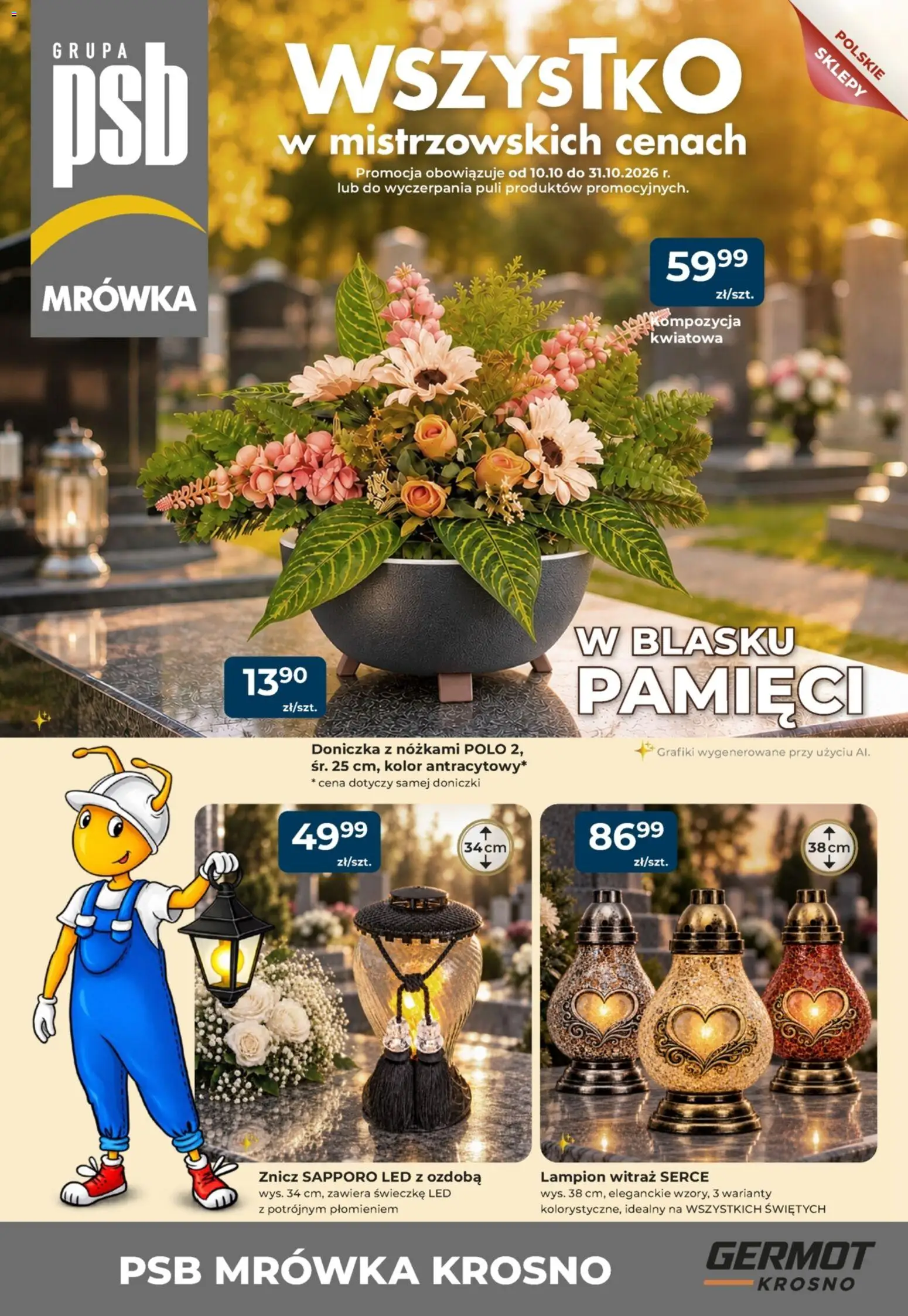 Pogląd gazetki "Mrówka gazetka" ze sklepu Mrówka ważnej od 10.10.2026 - Doniczka, Doniczki, Lampion