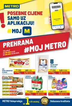 Pregled letka Metro Katalog trgovine Metro vrijedi od 16.09.2026