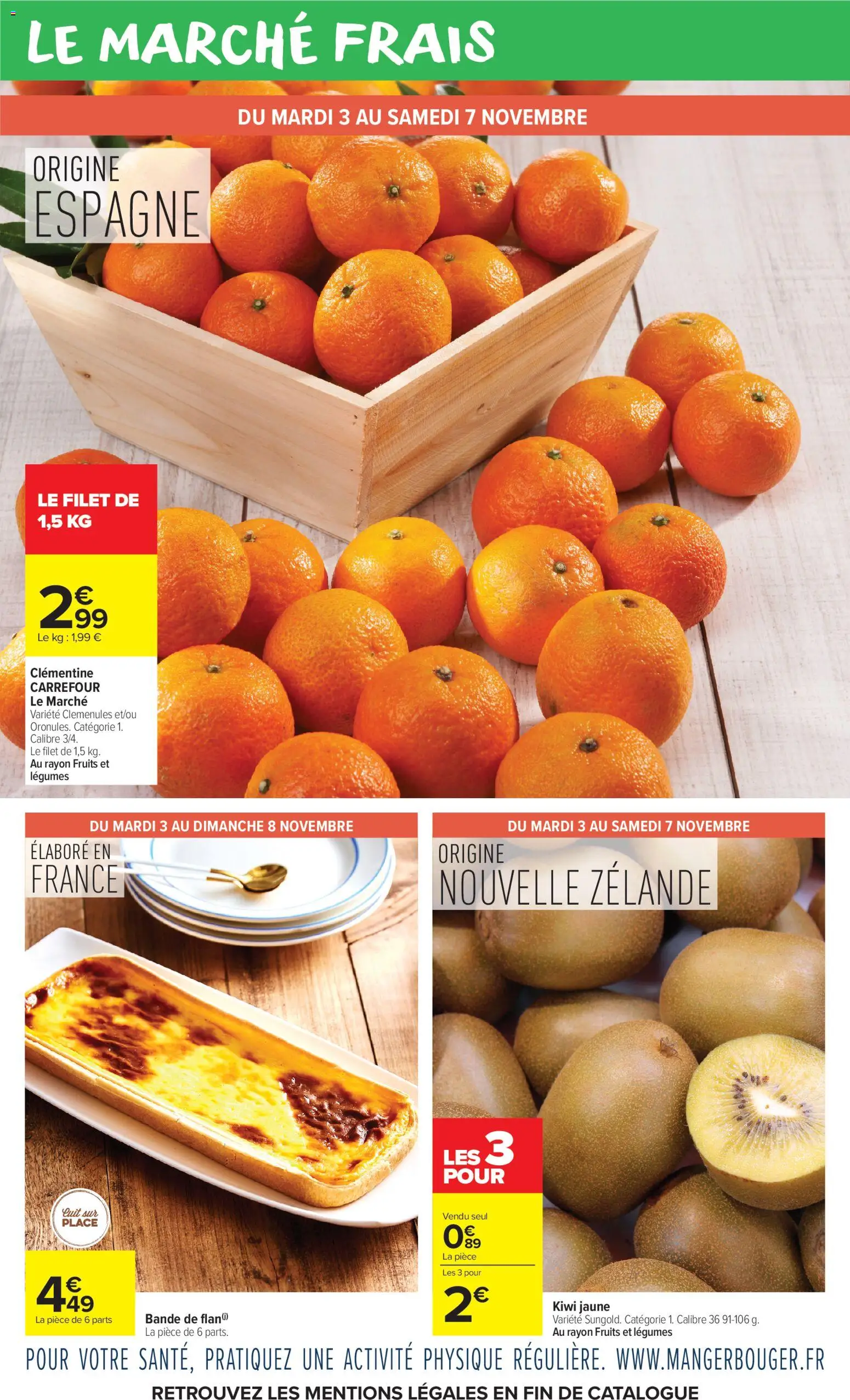 Prévisualisation de Carrefour Market Les calendriers de l'avent du magasin Carrefour Market formulaire valide 03/11/2026 - Fruits, Kiwi, Clémentine