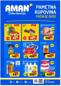 Pregled Aman kataloga - važi od 07.08.2026