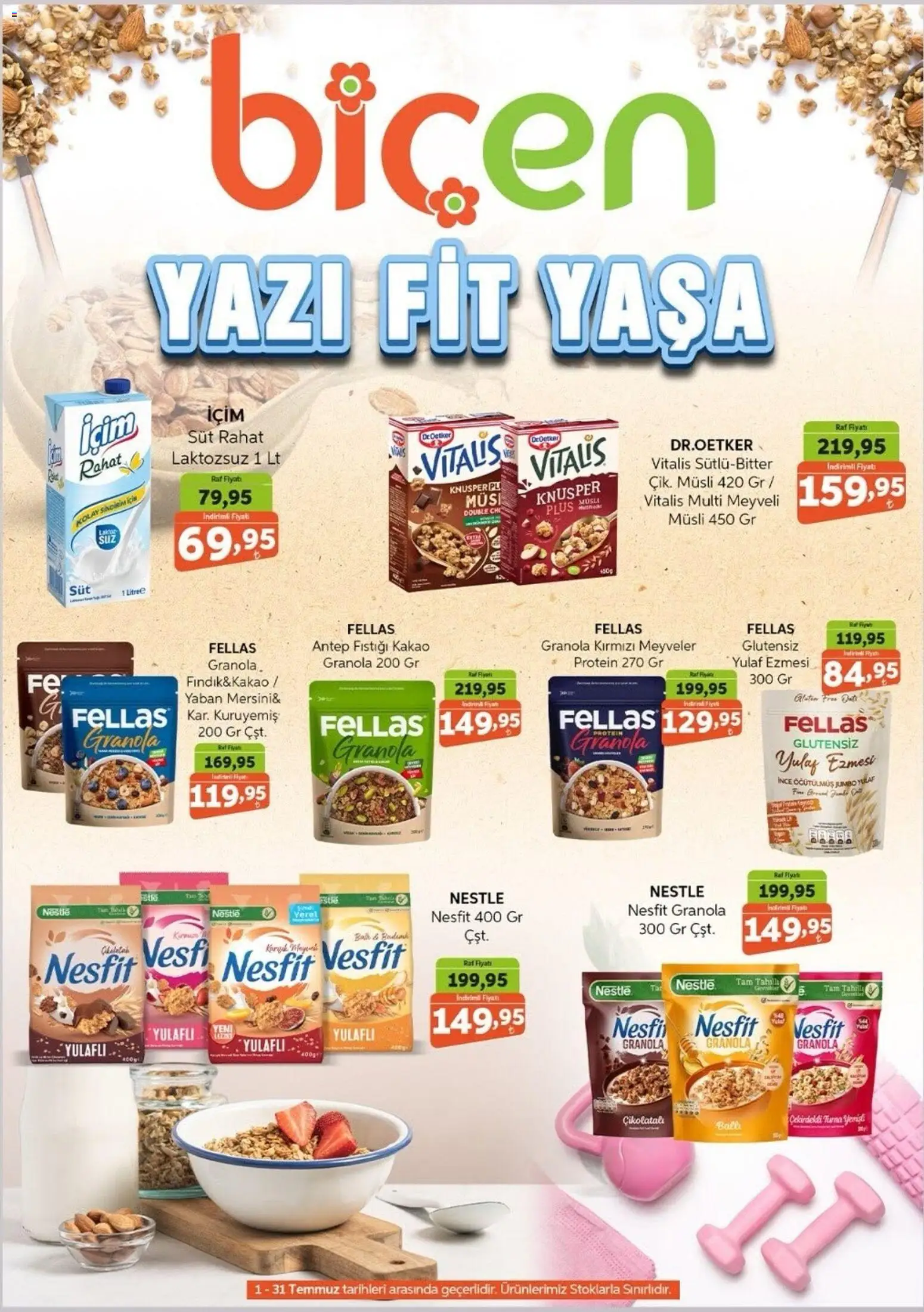 Biçen Market Biçen Market - Yazı Fit Yaşa 03.07.2026 - Broşürünün önizlemesi