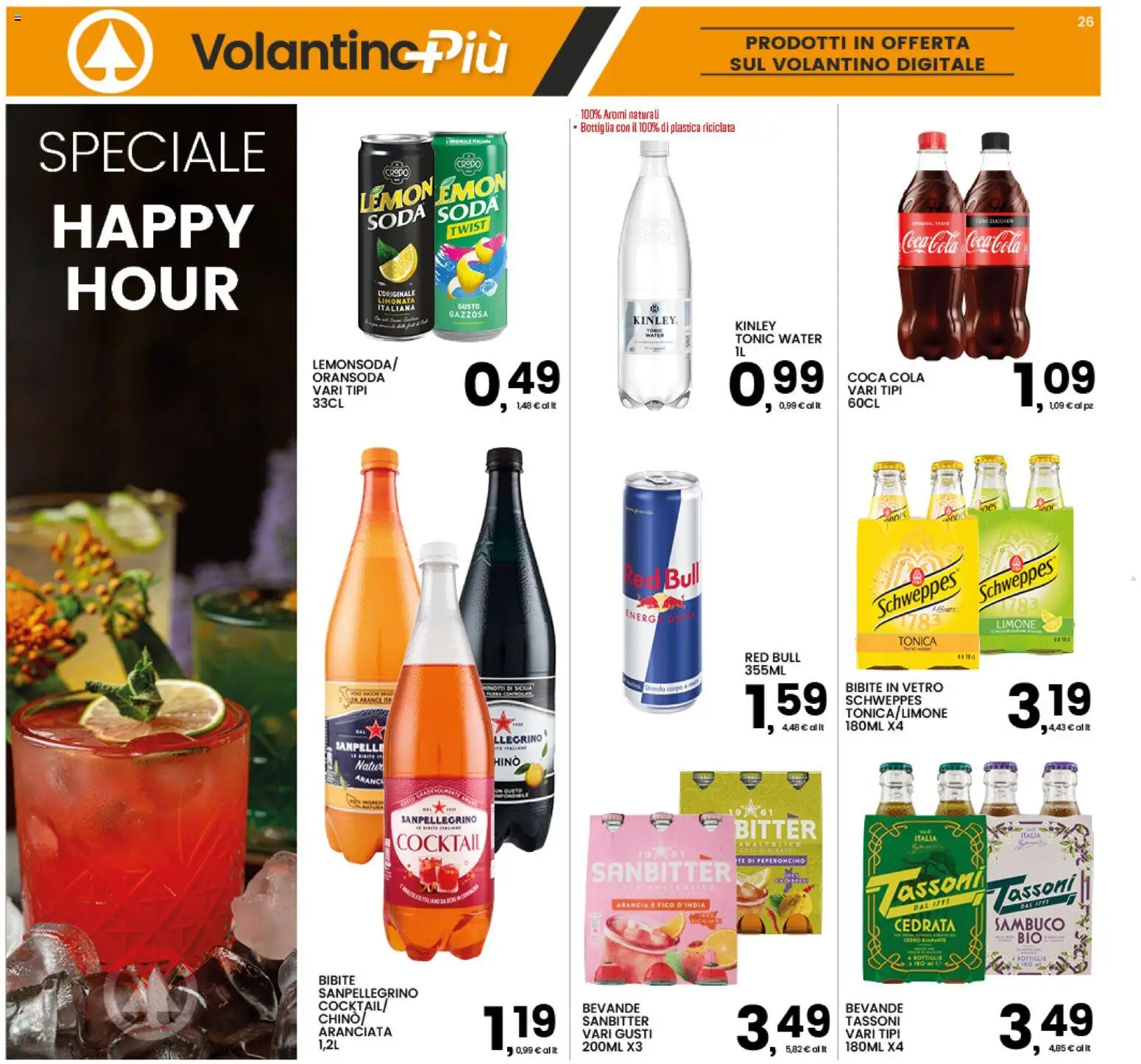 Anteprima dell'opuscolo Interspar volantino dal negozio Interspar valido da 22/10/2026 - Cocktail, Coca Cola, Arance, Bottiglia, Tè, Cedrata, Bevande, Bibite