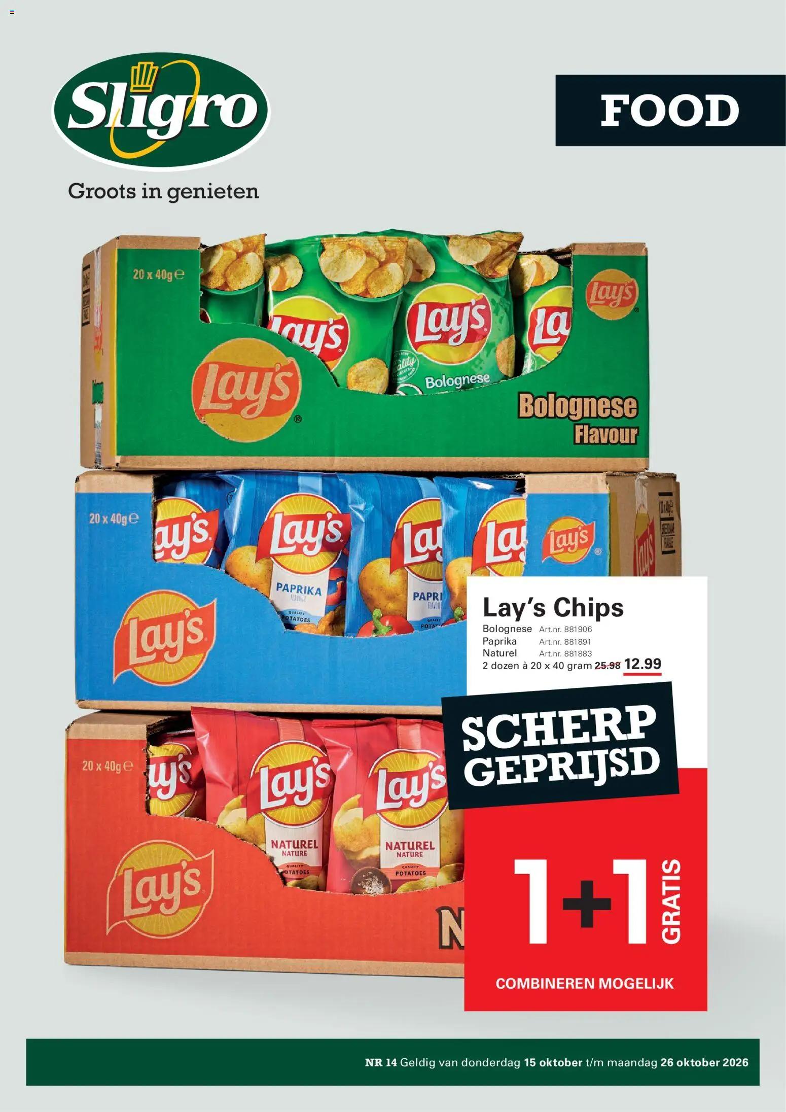 Voorbeeld van Sligro folder - Food van winkel Sligro geldig vanaf 15-10-2026 - Chips, Paprika