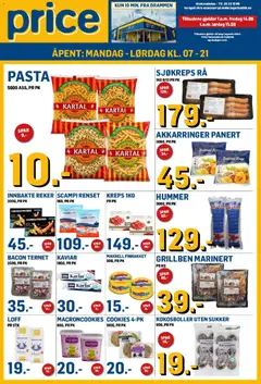 Forhåndsvis Price Lagerbutikk kundeavis fra butikk Price Lagerbutikk gyldig fra 14/08/2026