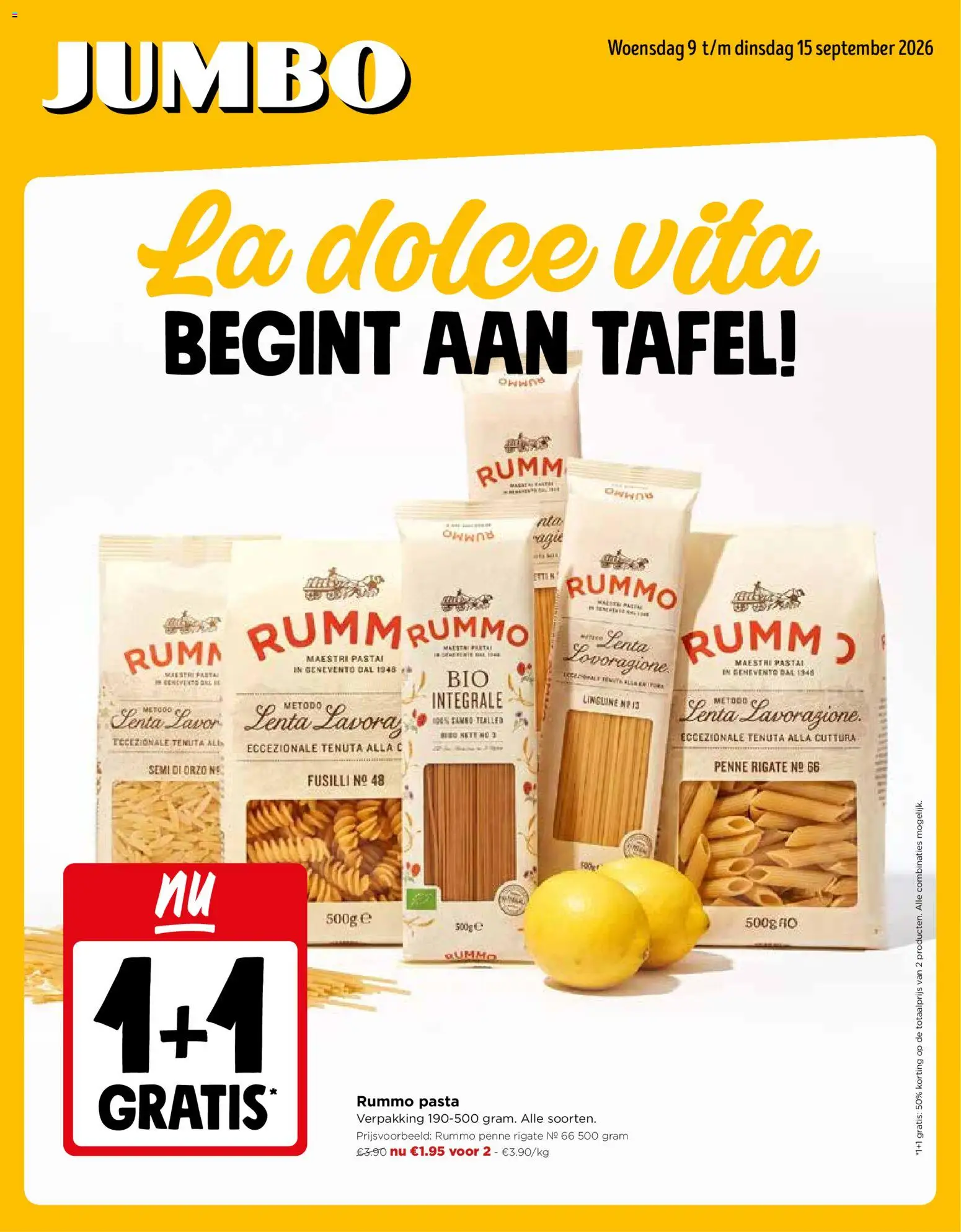 Voorbeeld van JUMBO Folder / Publicité van winkel JUMBO geldig vanaf 09/09/2026