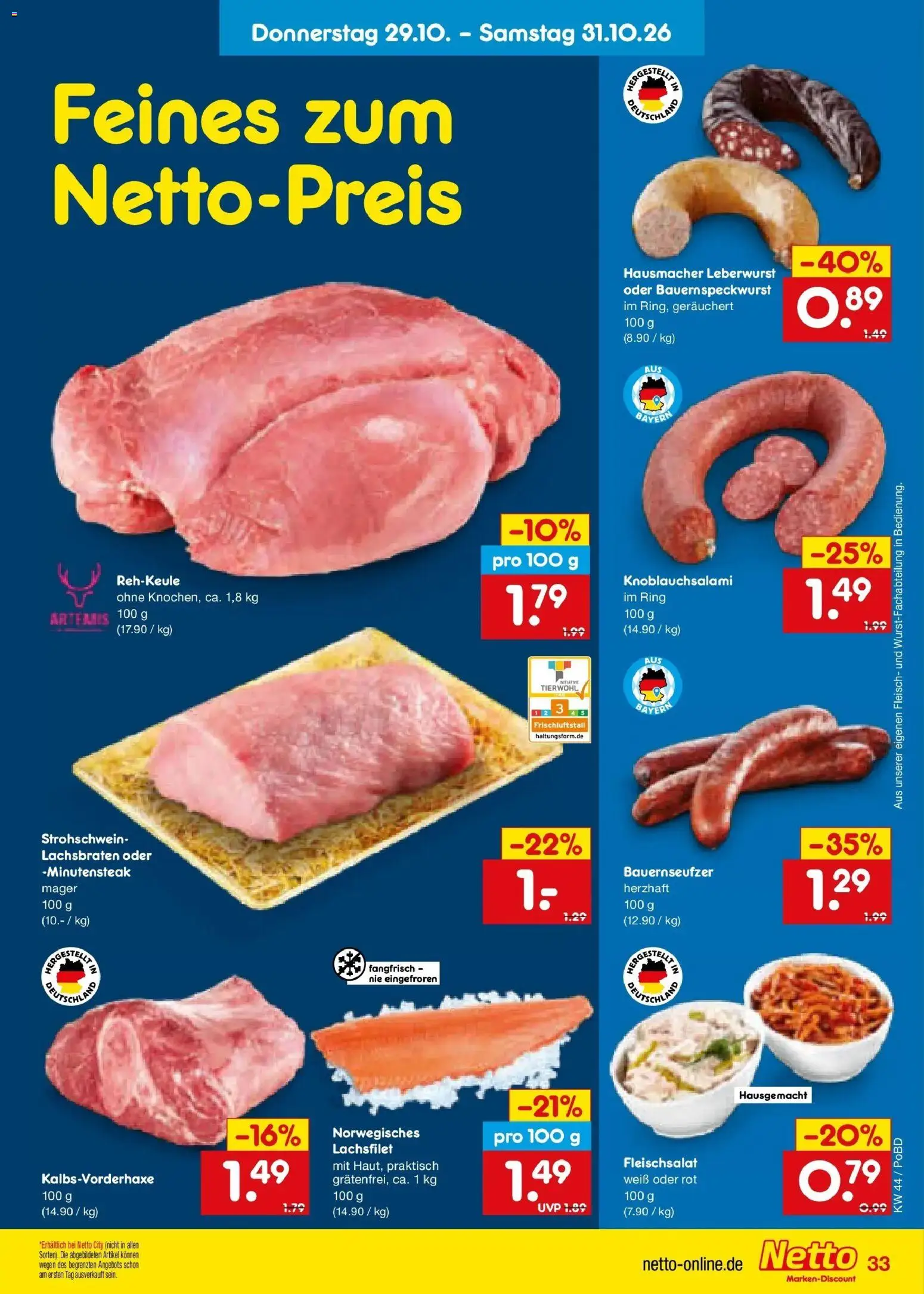 Vorschau von dem Prospekt des Geschäftes Netto Marken-Discount, gültig ab dem 26.10.2026