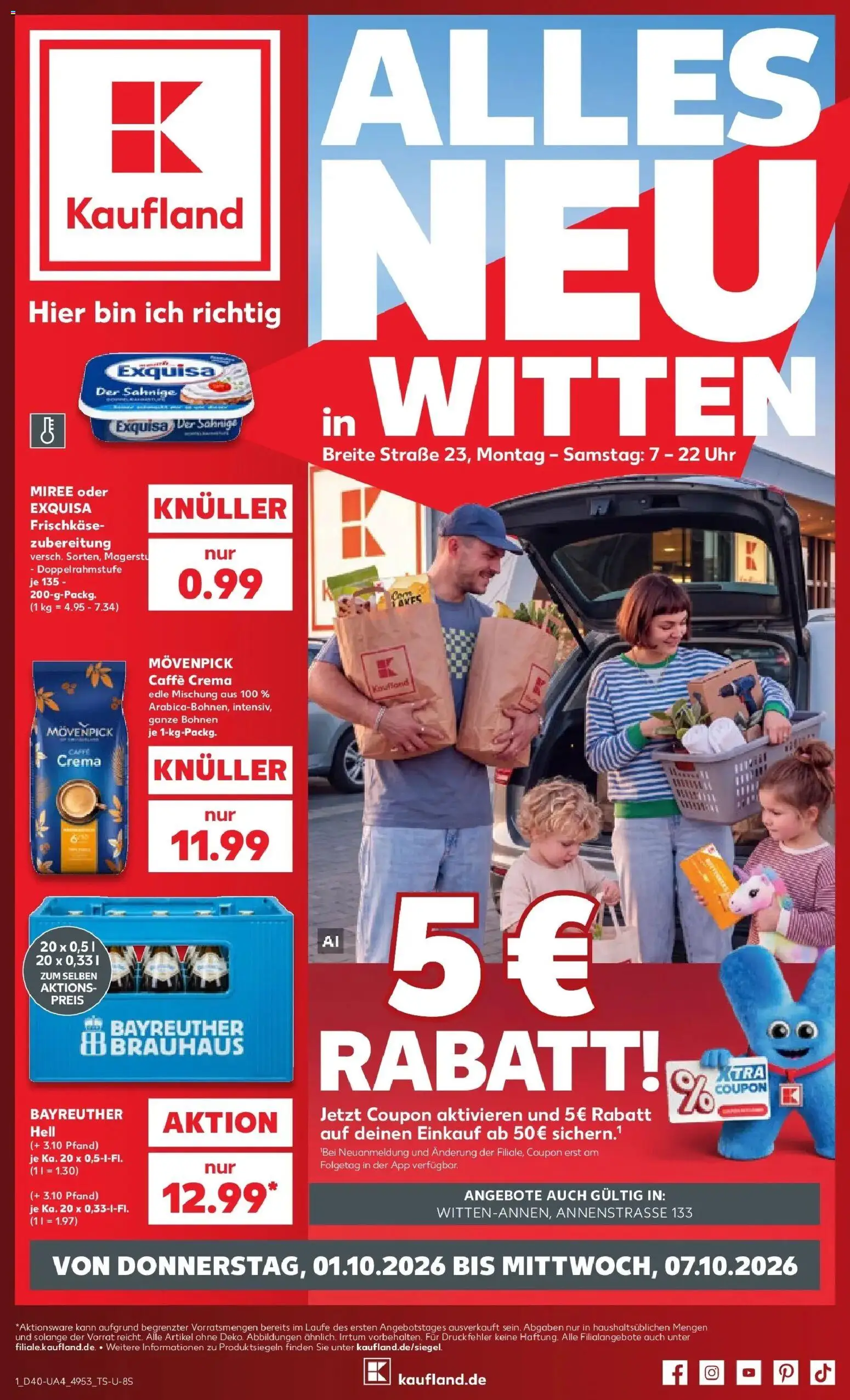 Vorschau von dem Prospekt des Geschäftes Kaufland, gültig ab dem 01.10.2026