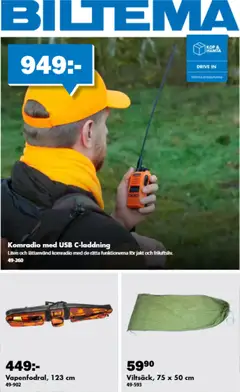 Förhandsgranska reklamblad Biltema erbjudanden jakt från butik Biltema gäller från 19/08/2026