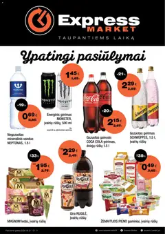 Express market parduotuvės leidinio Express market leidinys galiojančio nuo 2026.06.21 peržiūra