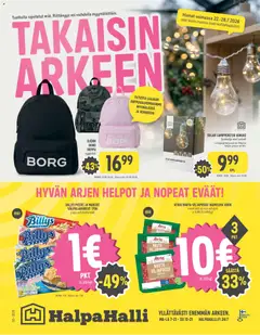 Kaupan Halpa Halli Halpa Halli tarjoukset esikatselu, voimassa 22/07/2026