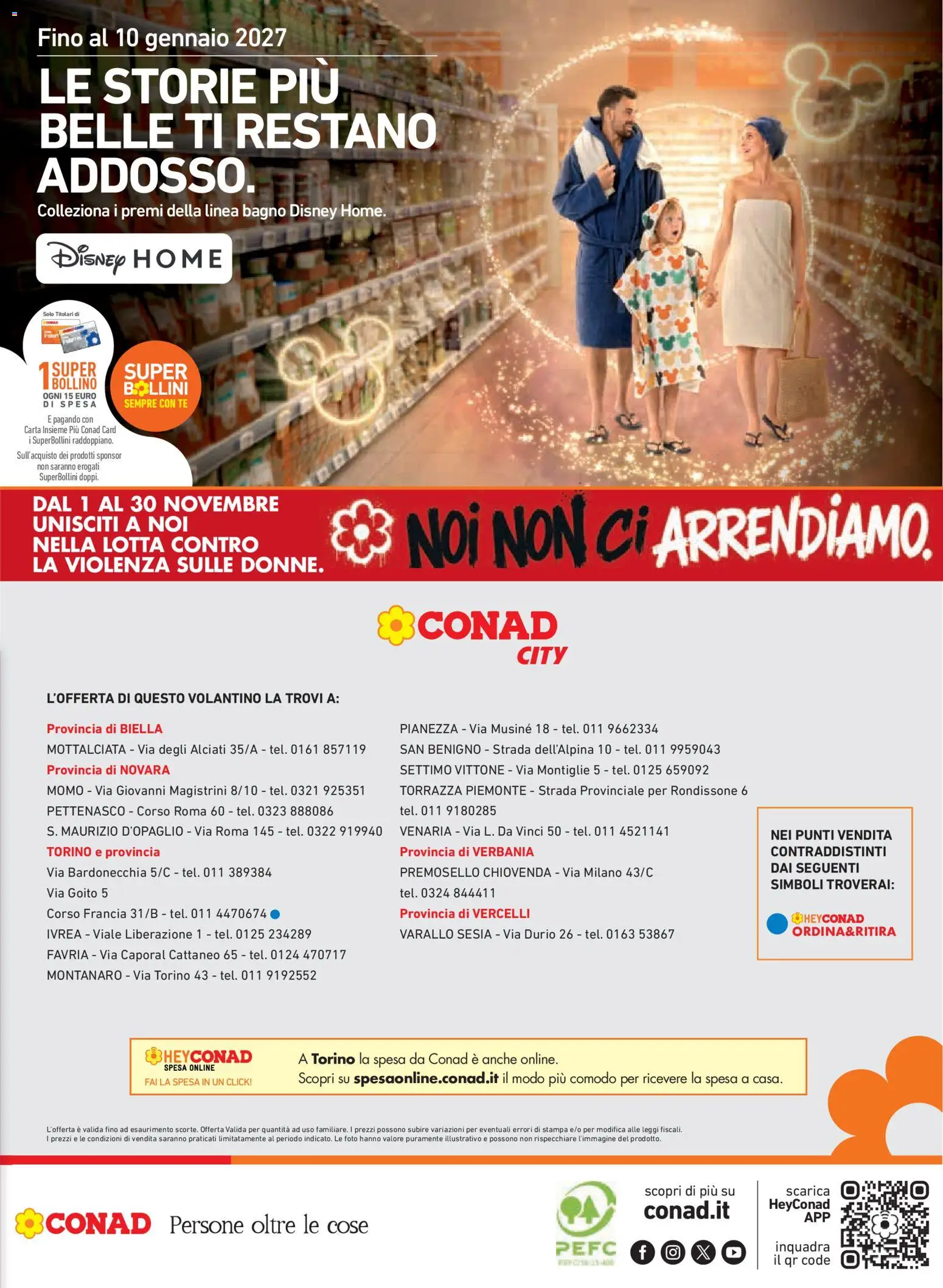 Anteprima dell'opuscolo Conad volantino City Piemonte dal negozio Conad valido da 22/10/2026 - Stampa, Bagno, Tè