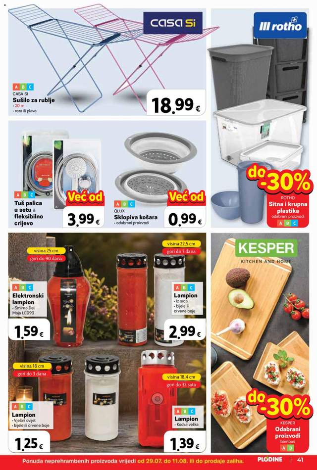 Novi Plodine katalog od 29.07.