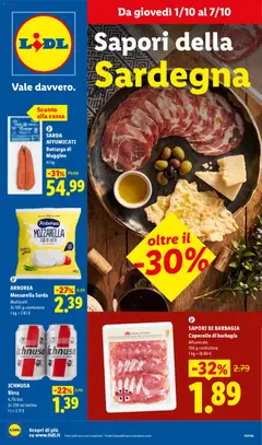 Anteprima dell'opuscolo Lidl volantino Sardegna dal negozio Lidl valido da 01/10/2026