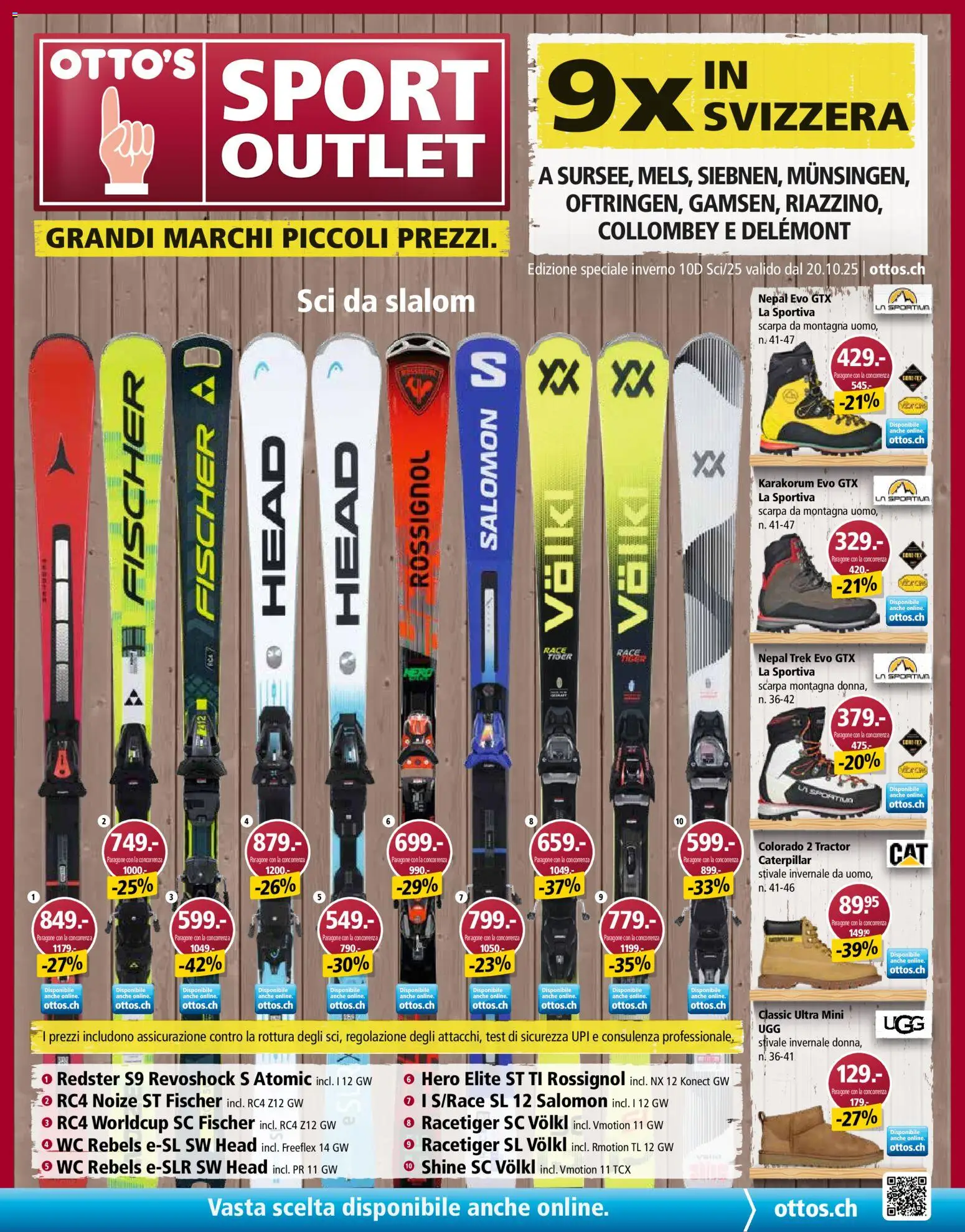 Vorschau des Merkblatts Otto's aktionen Speciale sport invernali vom Shop Otto's gültig von 19.10.2026 bis 