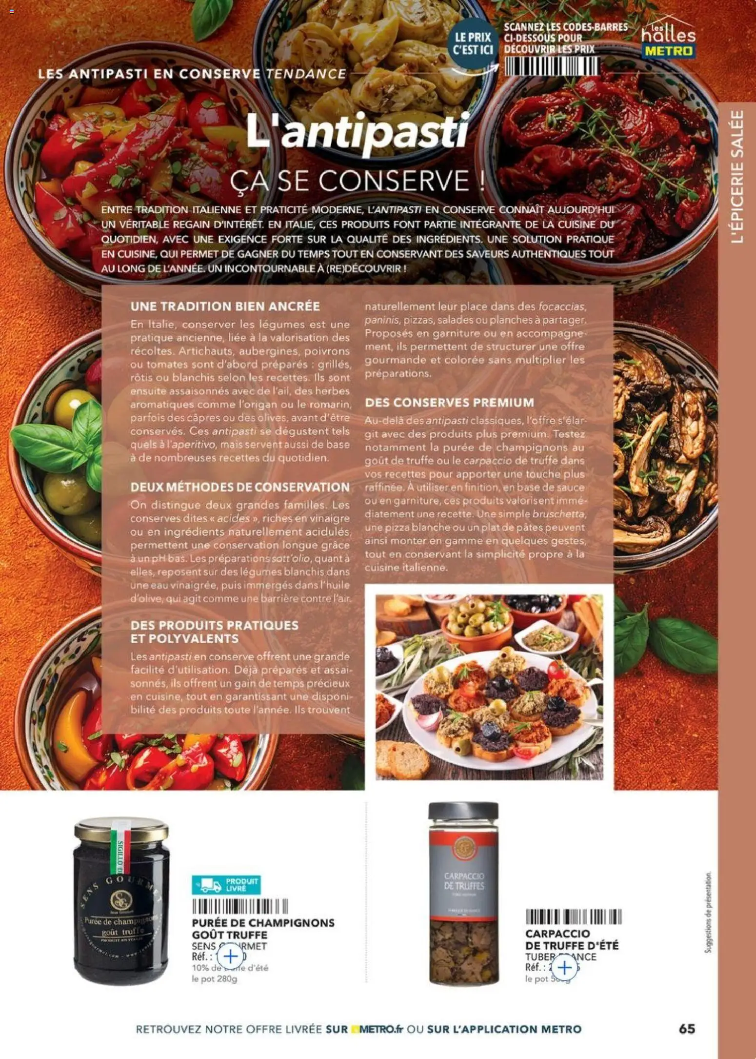 Prévisualisation de METRO - Guide Italie du magasin METRO formulaire valide 28/05/2026 - Livre, Mais, Pâtes, Tomates, Câpres, Antipasti, Base, Herbes aromatiques