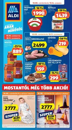 Aldi - Aldi aktuális akciós újság megtekintése, amely érvényes 2026.10.03.-től