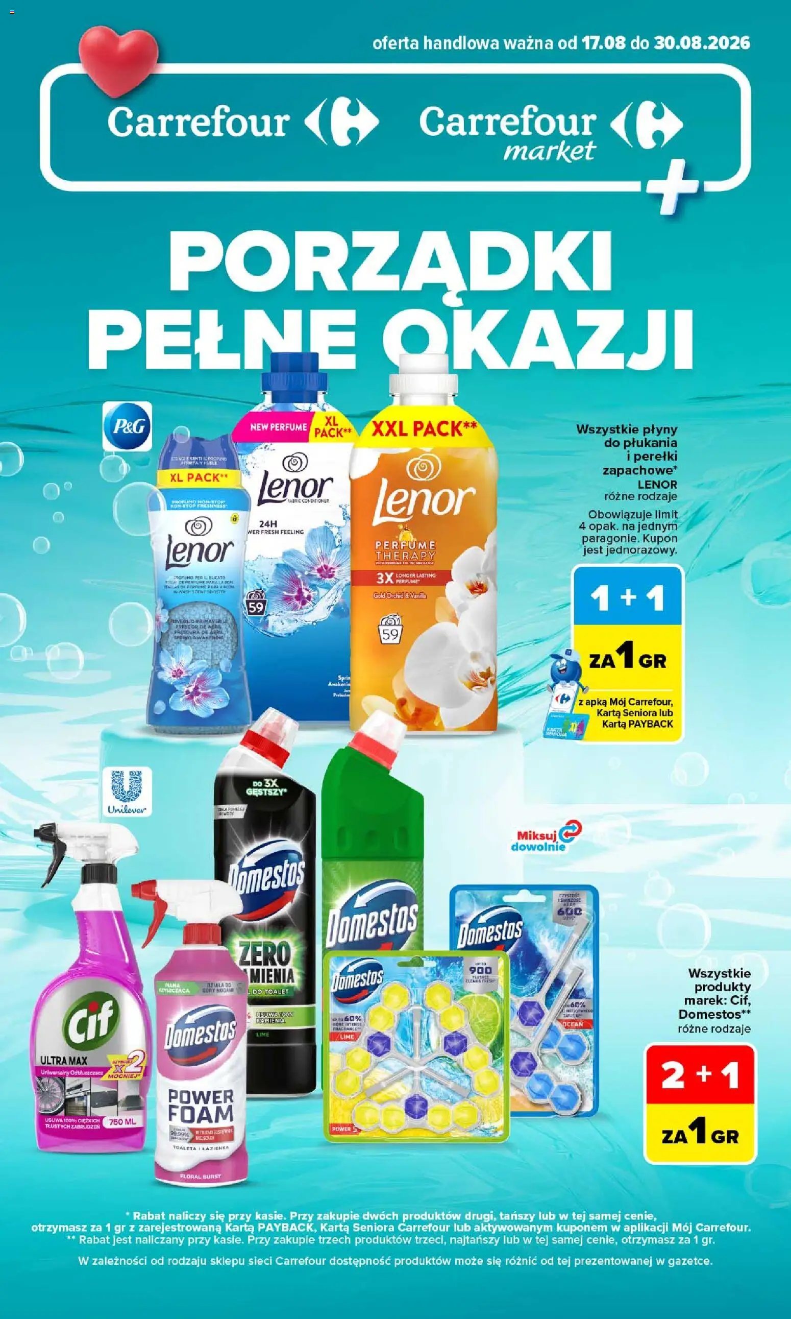 Pogląd gazetki "Carrefour gazetka - Porządki pełne okazji" ze sklepu Carrefour ważnej od 17.08.2026