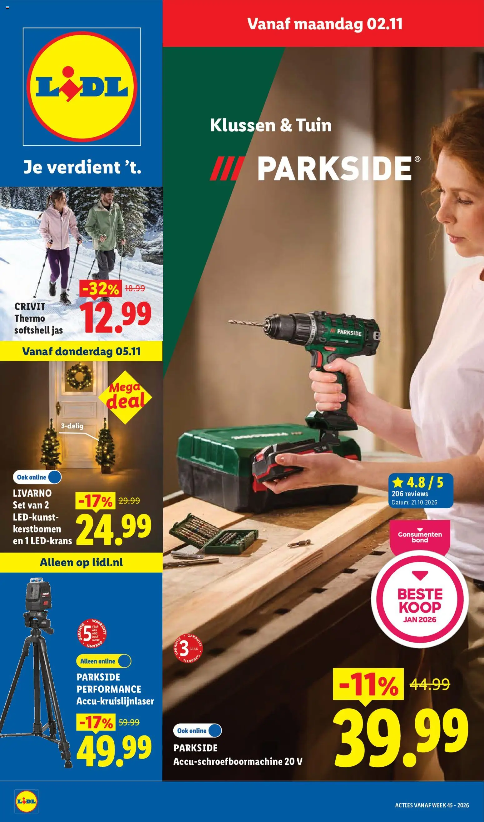 Voorbeeld van Lidl folder - Non food van winkel Lidl geldig vanaf 02-11-2026 - Jas