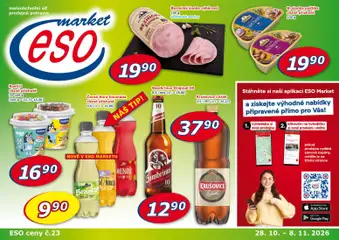 Náhled nabídky: Eso market Eso market leták platný od 28.10.2026