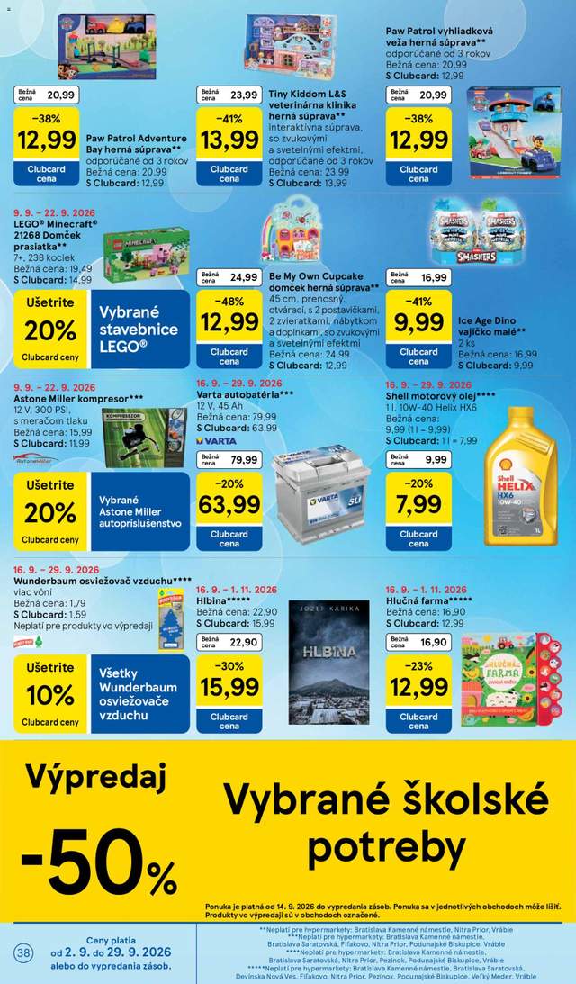 Nový Tesco leták od 16.09.