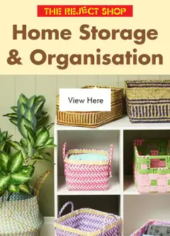 Preview of The Reject Shop Catalogue - Home Storage & Organisation - valid from 30/07/2026
