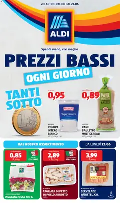 Anteprima dell'opuscolo Aldi volantino dal negozio Aldi valido da 22/06/2026