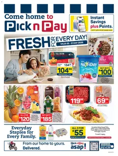 Preview of Pick n Pay flyer valid from 25/05/2026