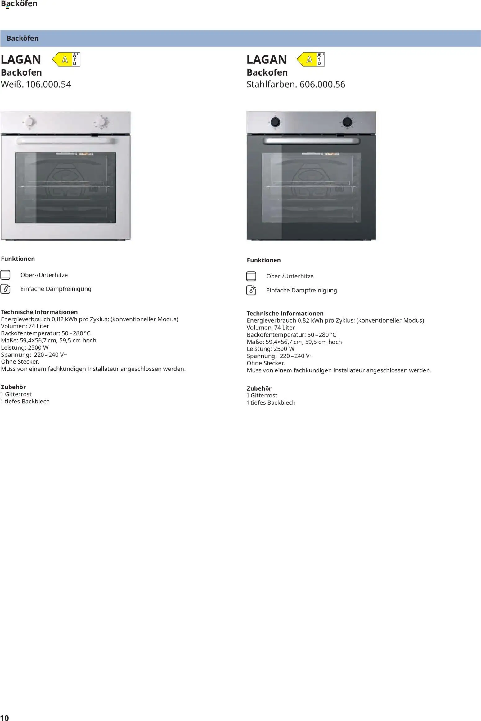 Vorschau von dem Prospekt des Geschäftes Ikea, gültig ab dem 11.09.2026 - Backofen