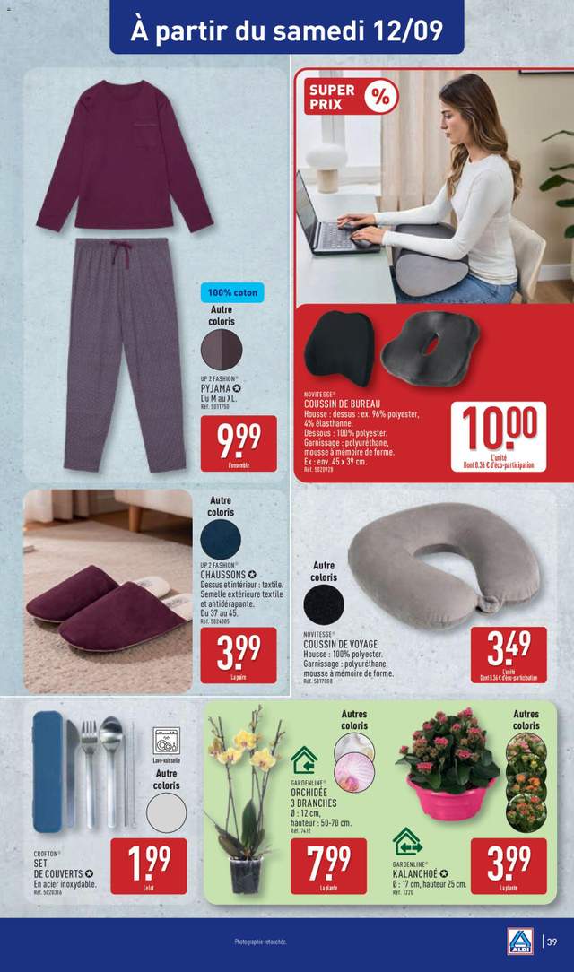 Nouveau catalogue Aldi à partir du 08/09