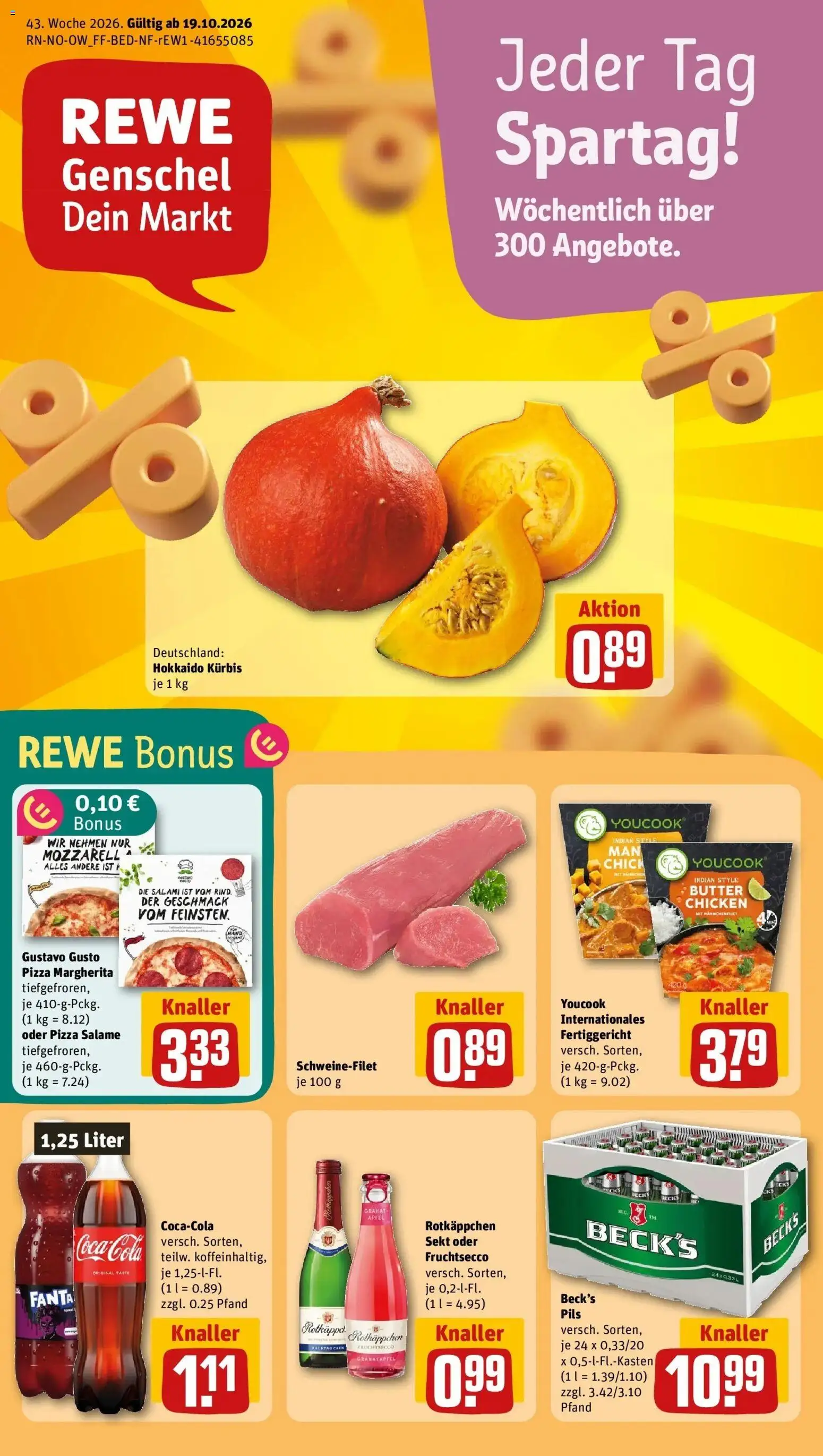 Vorschau von dem Prospekt des Geschäftes Rewe, gültig ab dem 19.10.2026