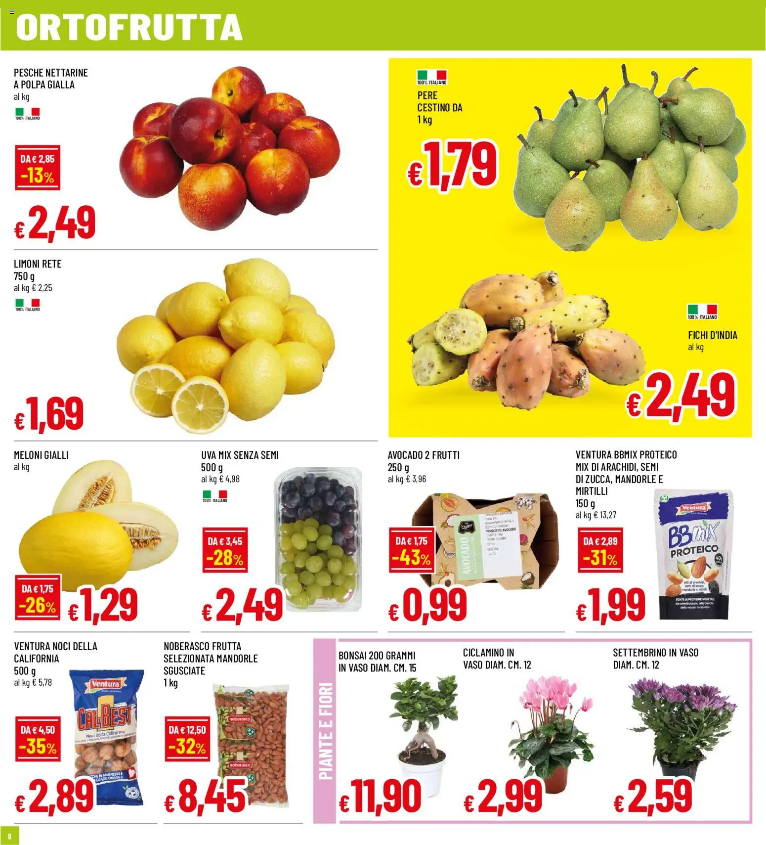 Anteprima dell'opuscolo Famila volantino Biella dal negozio Famila valido da 03/09/2026 - Fiori, Avocado, Noci, Frutta, Fichi, Mirtilli, Vaso, Pere