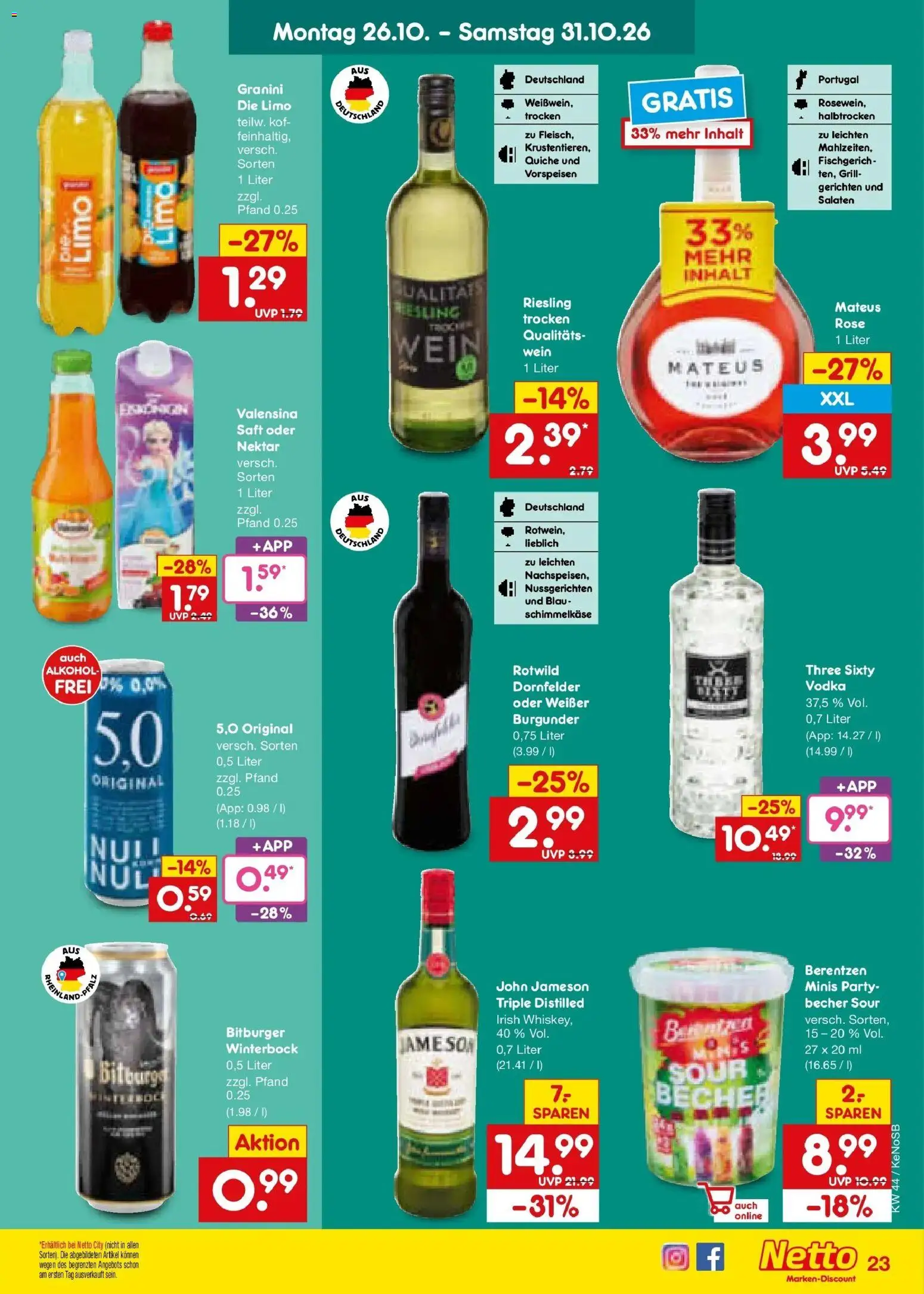 Vorschau von dem Prospekt des Geschäftes Netto Marken-Discount, gültig ab dem 26.10.2026